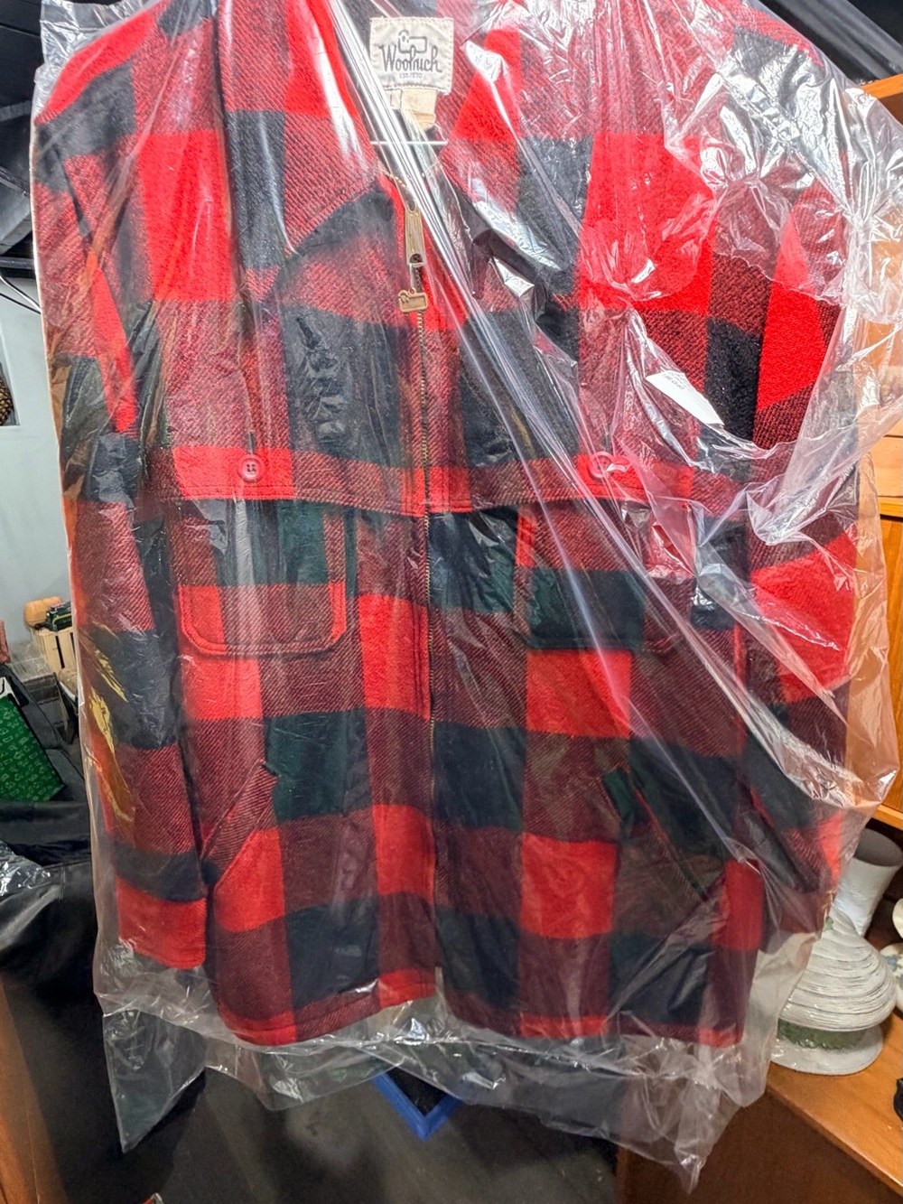 Vintage Woolrich Black and Red Buffalo Plaid Jacket